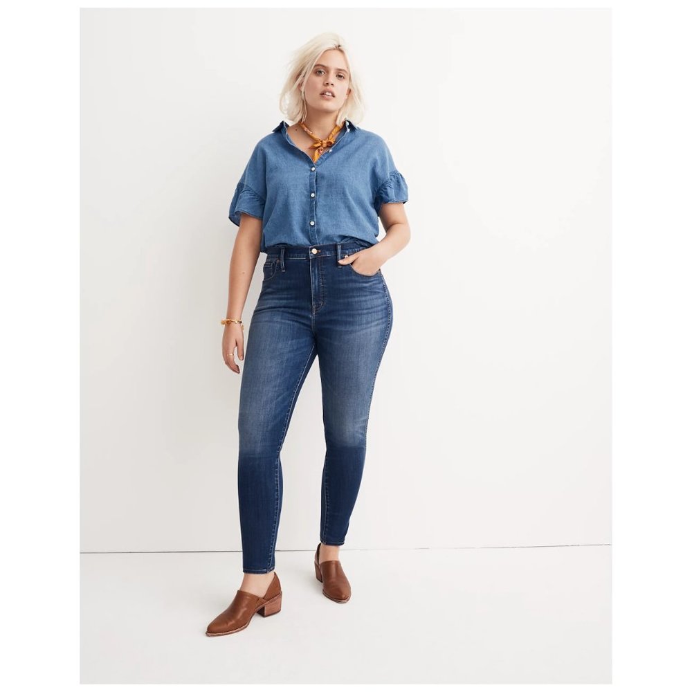 Madewell 10" High-Rise Danny Skinny Jeans Tencel Edition size 31/12